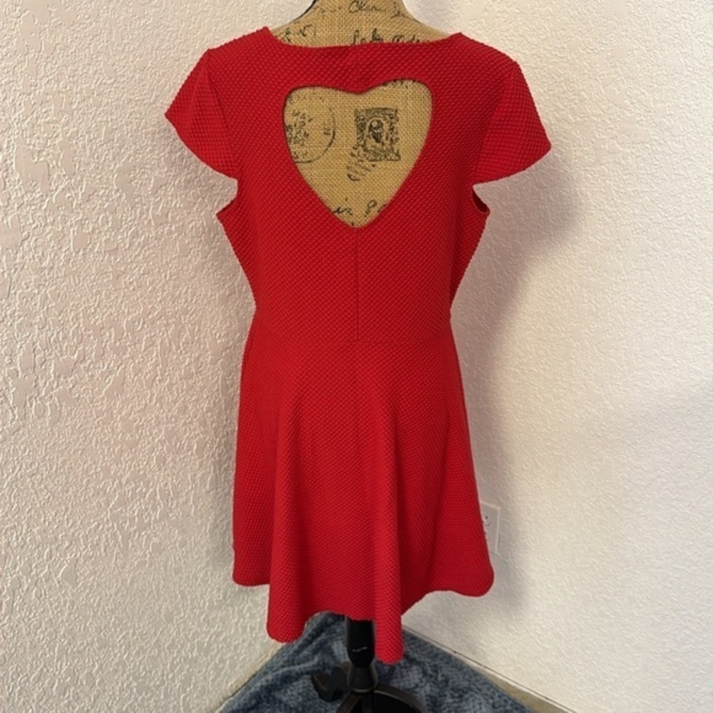 Red Cap Sleeve Dress